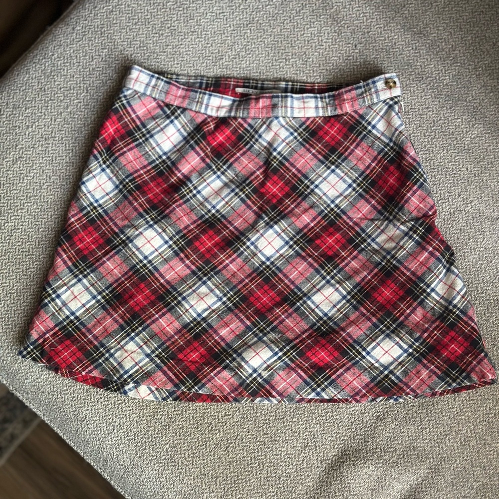 Vintage Plaid Mini Skirt